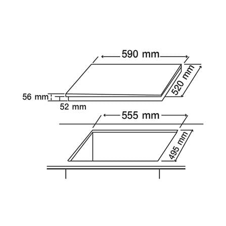 เตาฝังอินดักชั่น AXIA I-TOUCH603Z 60 ซม._3