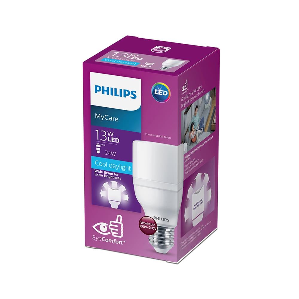 หลอด LED PHILIPS BRIGHT T60 13 วัตต์ DAYLIGHT E27