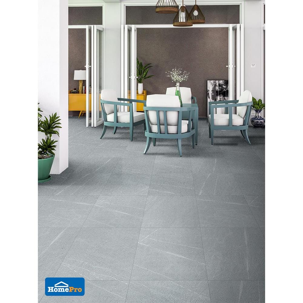 กระเบื้องพื้นพอร์ซเลน  16x16 นิ้ว COTTO ฟอลคอน เทาอ่อน PM (HYG) 0.96M2