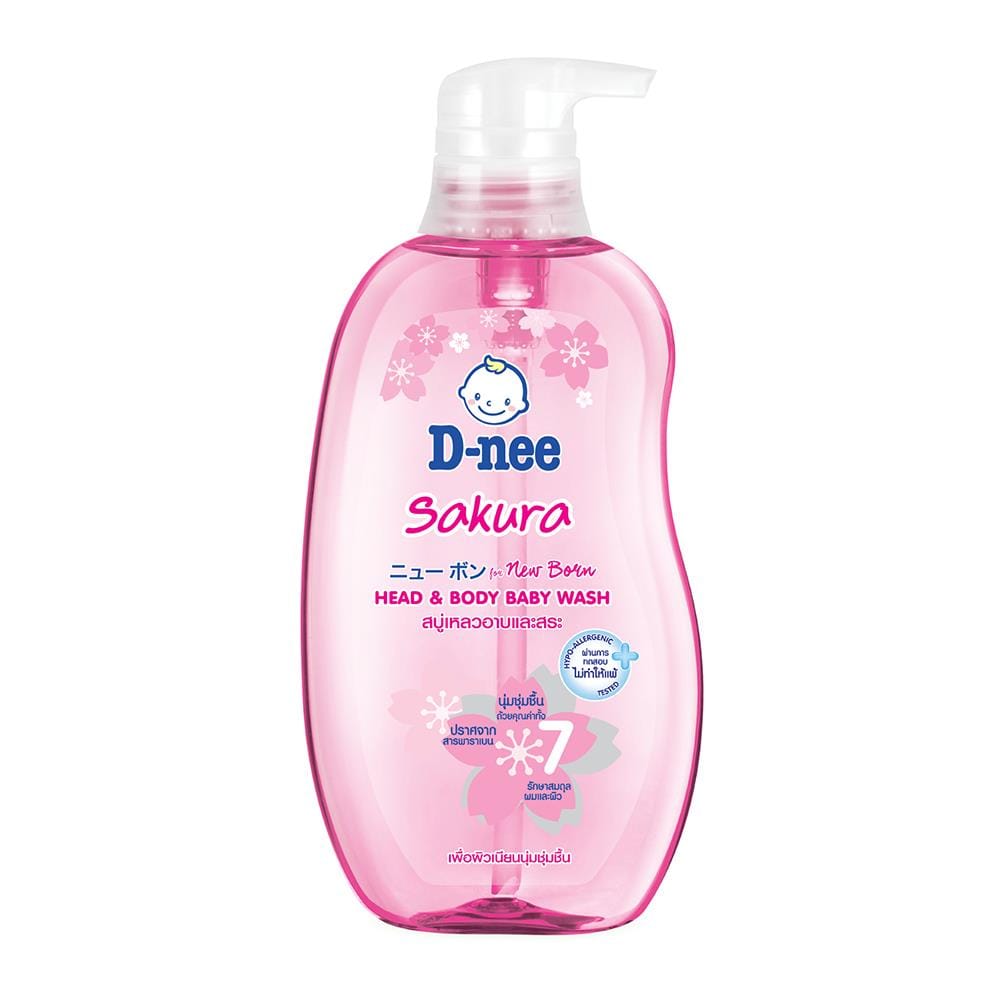 สบู่เหลวอาบน้ำเด็ก D-NEE 380ml SAKURA