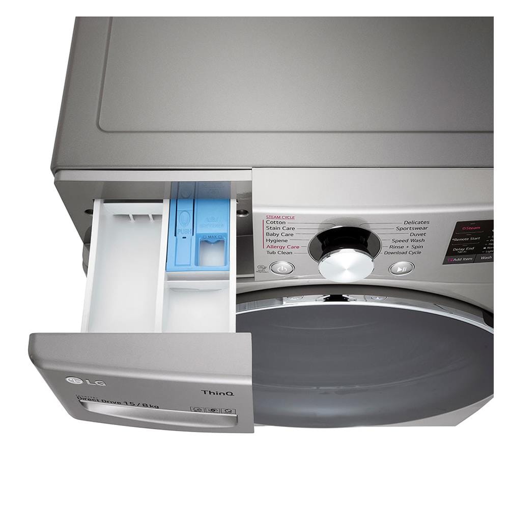 เครื่องซักอบ LG F2515RTGV.AESPETH 15/8 กก. อินเวอร์เตอร์