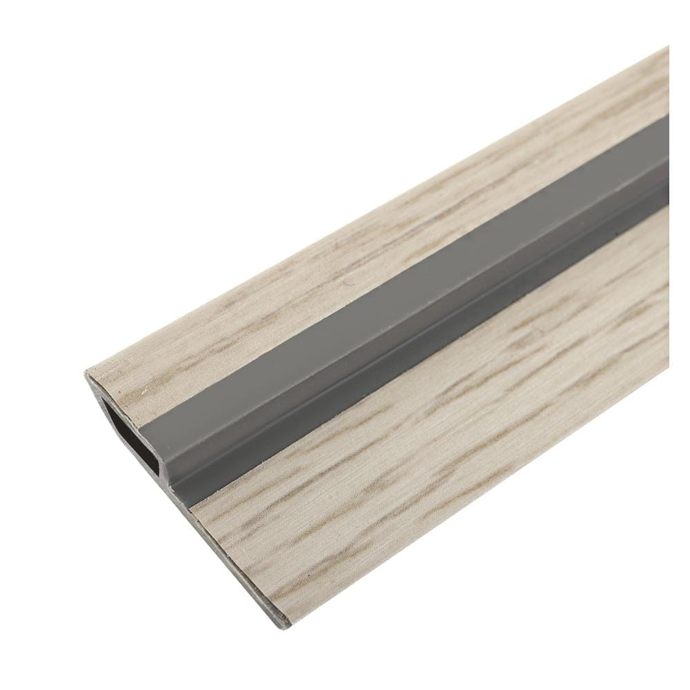 ตัวจบขอบโค้ง PVC CROBERN 2.5X240X0.6 ซม. สี WHITE-OAK
