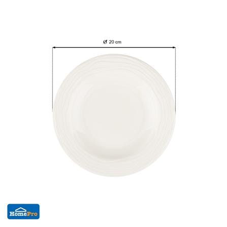 จาน BONE CHINA ลึก 8