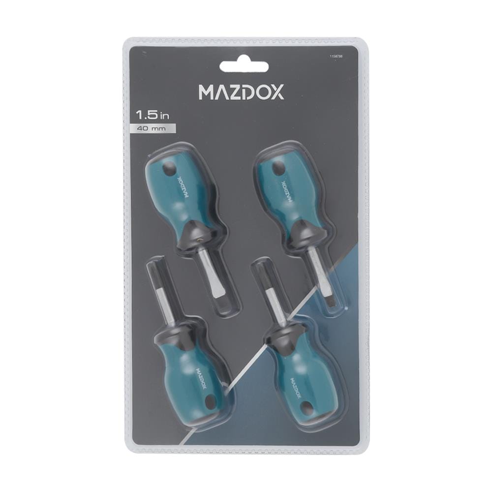 ชุดไขควง MAZDOX STUBBY W202003 4 ชิ้น