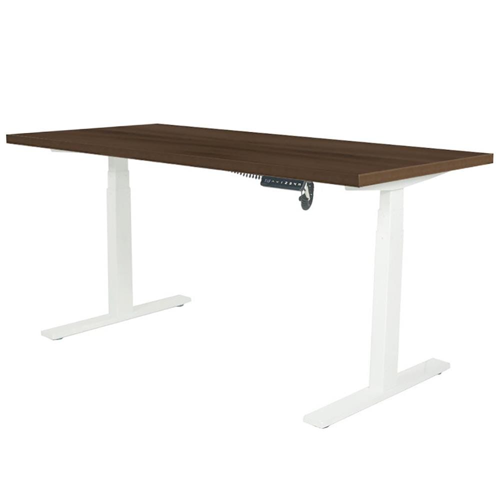 โต๊ะทำงานปรับระดับ ERGOTREND SIT 2 STAND Gen2A 150 ซม. สี CLASSIC TEAK/ขาว