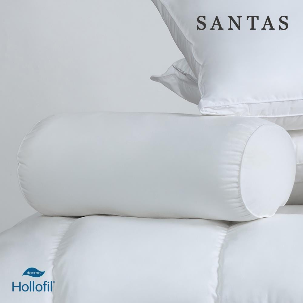 หมอนรองคอ SANTAS DACRON HOLLOFIL 7X16 นิ้ว สีขาว