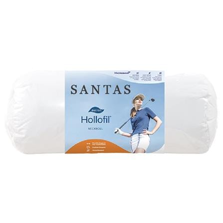 หมอนรองคอ SANTAS DACRON HOLLOFIL 7X16 นิ้ว สีขาว_0