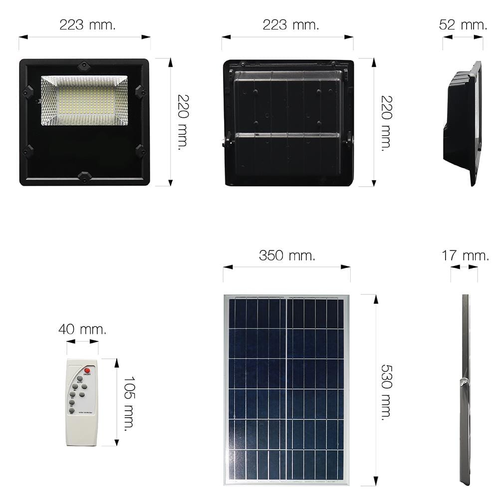 ไฟสปอตไลท์ SOLAR NAGAS ENLITE 60 วัตต์ DAYLIGHT