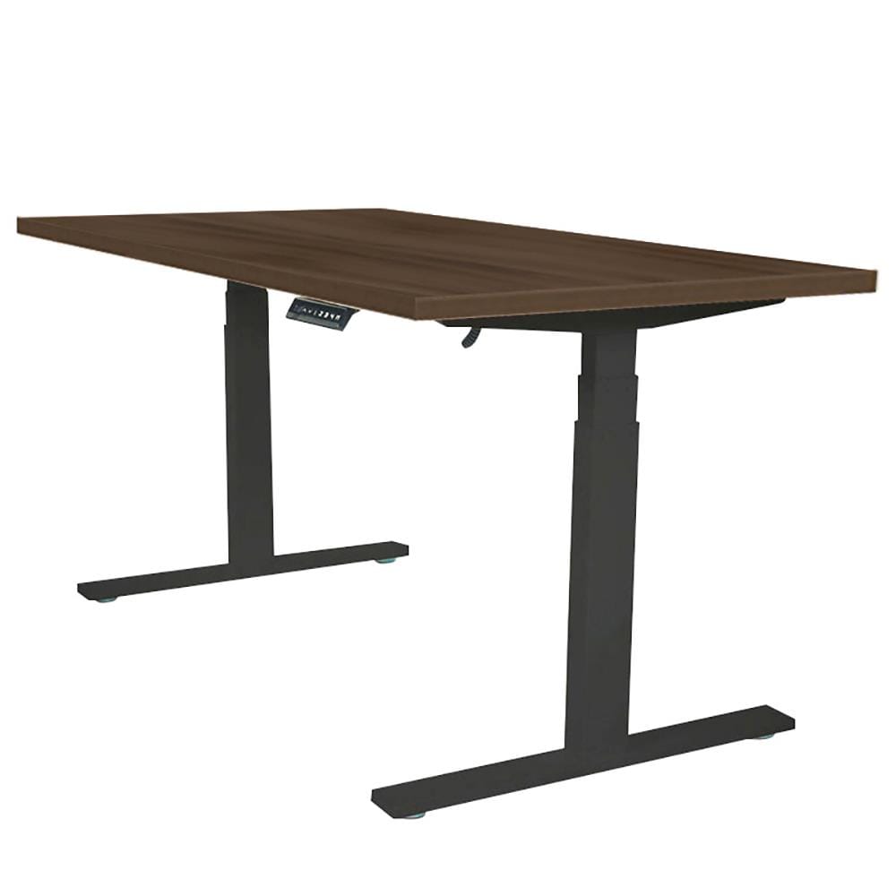 โต๊ะทำงานปรับระดับ ERGOTREND SIT 2 STAND Gen2A 180 ซม. สี CLASSIC TEAK/ดำ
