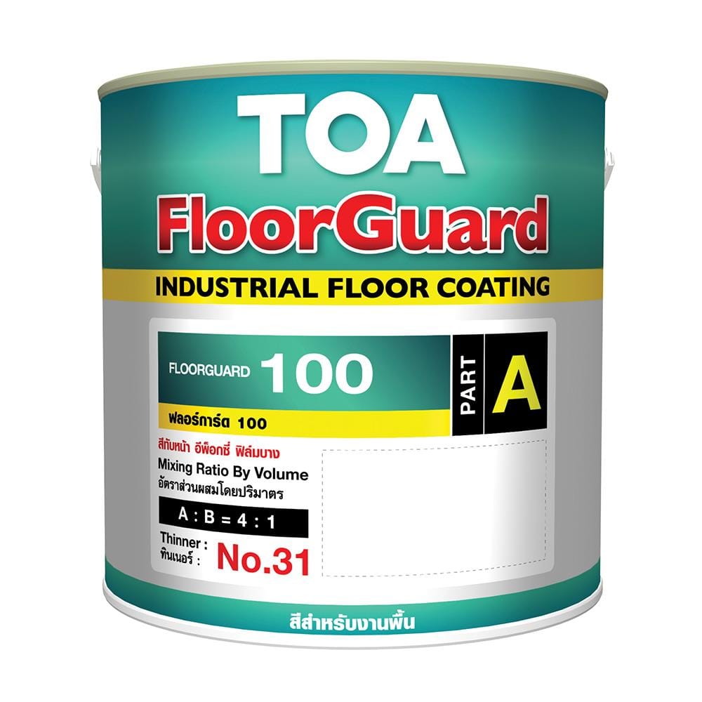 สีอุตสาหกรรม TOA FLOORGUARD 100 0405 A+B 1 แกลลอน