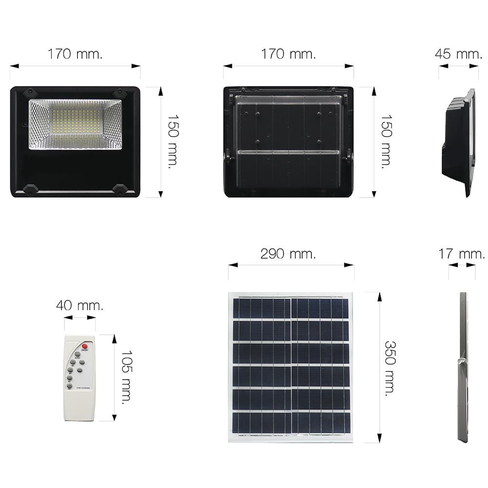 ไฟสปอตไลท์ SOLAR NAGAS ENLITE 30 วัตต์ DAYLIGHT