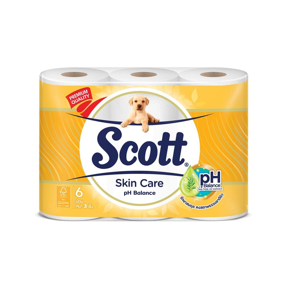 กระดาษชำระ SCOTT SKIN CARE (แพ็ก 6 ชิ้น)