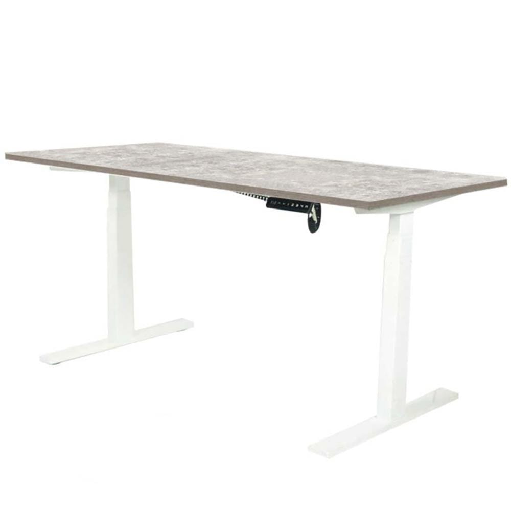 โต๊ะทำงานปรับระดับ ERGOTREND SIT 2 STAND Gen2A 150 ซม. สี CONCRETE/ขาว