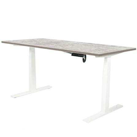โต๊ะทำงานปรับระดับ ERGOTREND SIT 2 STAND Gen2A 150 ซม. สี CONCRETE/ขาว