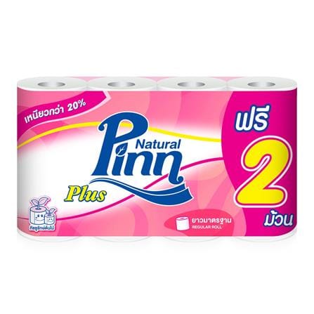 กระดาษชำระ PINN REGULAR แพ็ค 6+2