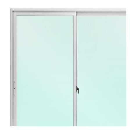ประตูบานเลื่อน อะลูมิเนียม S-S มุ้ง AZLE 200X200 ซม. สีขาว_1