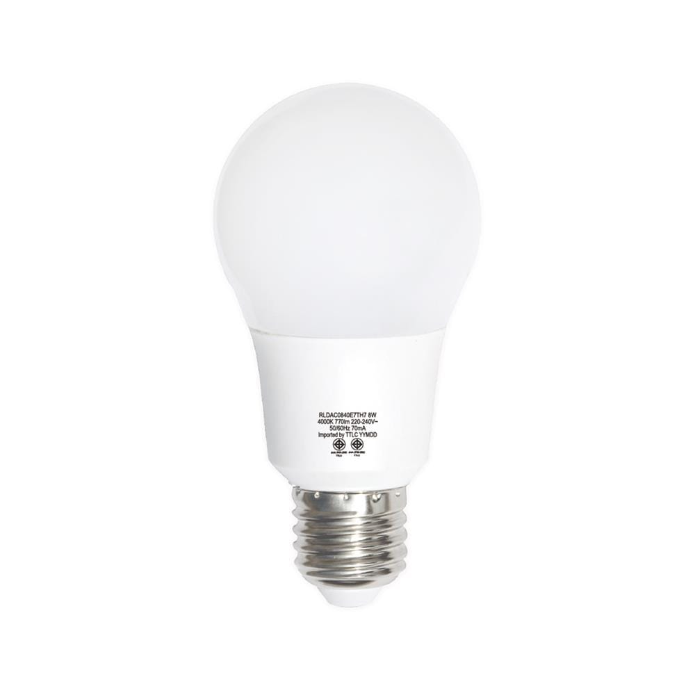 หลอด LED TOSHIBA A60 8 วัตต์ COOL WHITE E27 แพ็ก 2 ชิ้น