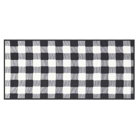 เสื่ออเนกประสงค์ MAT-ER GINGHAM SIZE S 90x200 ซม. สีขาว/ดำ