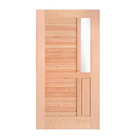 ประตูไม้ดักลาสเฟอร์ D2D ECO-PINE-12 100X200 ซม.