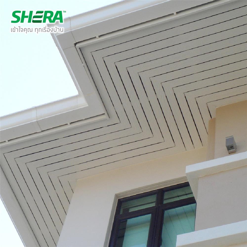 ไม้ระแนง SHERA ลายสัก 5.0X300X0.8 ซม. สีธรรมชาติ