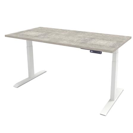 โต๊ะทำงานปรับระดับ ERGOTREND SIT 2 STAND GEN3 150 ซม. สี CONCRETE/ขาว