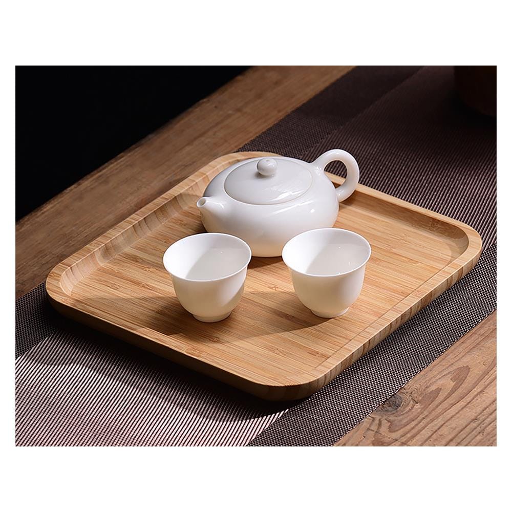 ถาดไม้ไผ่เหลี่ยม BAMBOO 25x25 ซม.