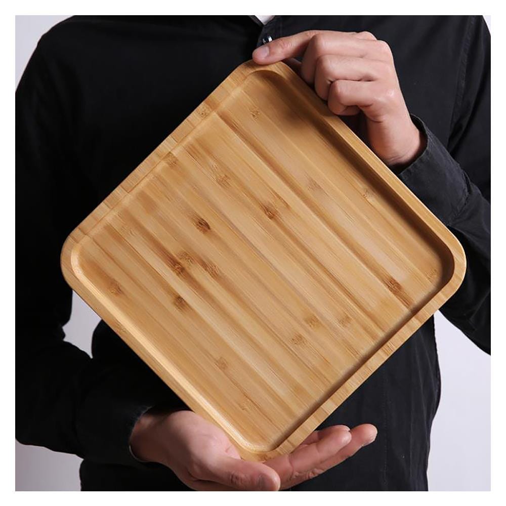 ถาดไม้ไผ่เหลี่ยม BAMBOO 25x25 ซม.