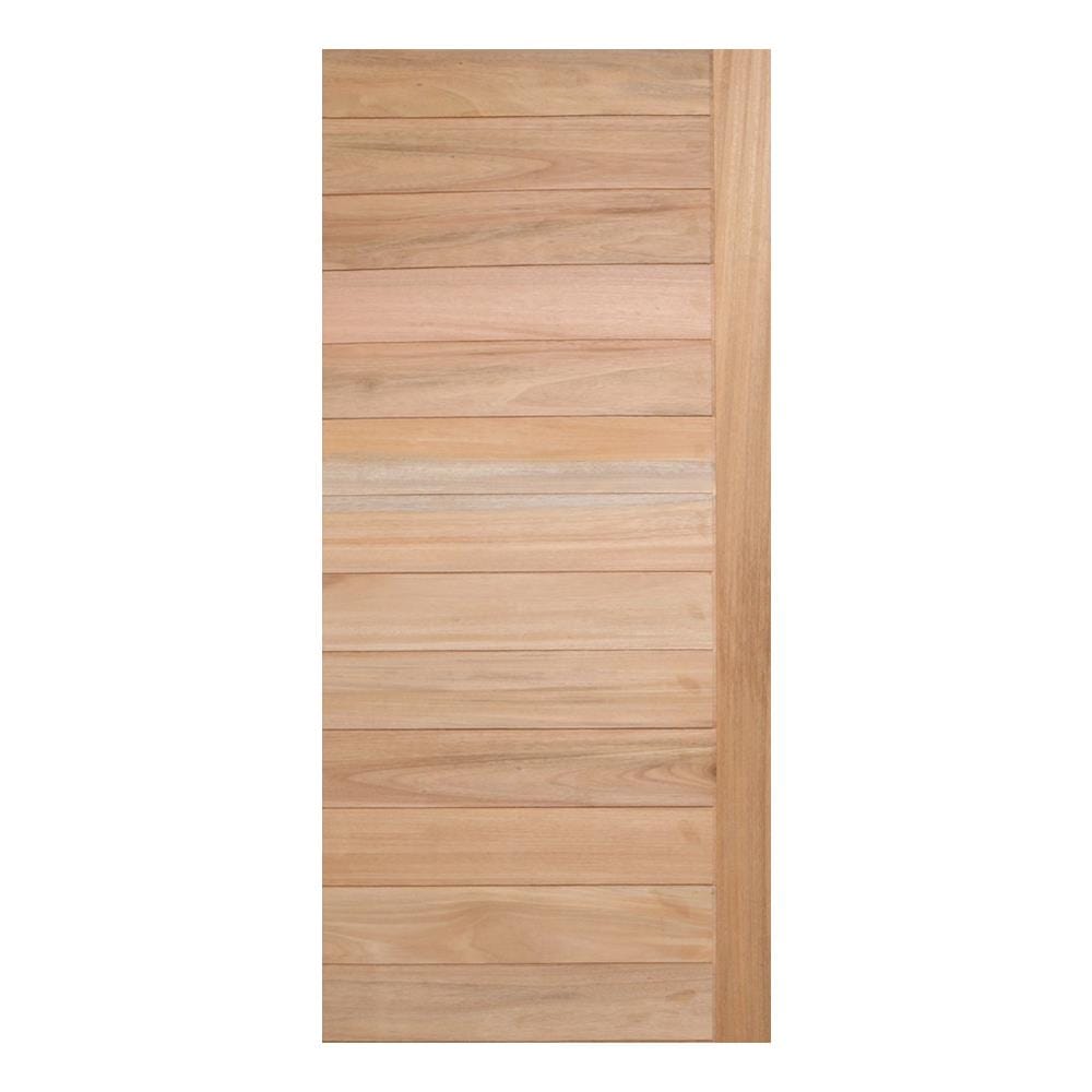 ประตูไม้โอ๊ค AZLE CROSS 80x200 ซม. สีธรรมชาติ ไม่เจาะลูกบิด