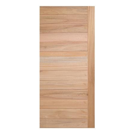 ประตูไม้โอ๊ค AZLE CROSS 80x200 ซม. สีธรรมชาติ ไม่เจาะลูกบิด_0