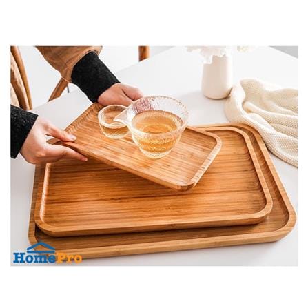 ถาดไม้ไผ่เหลี่ยม BAMBOO 20x30 ซม._4