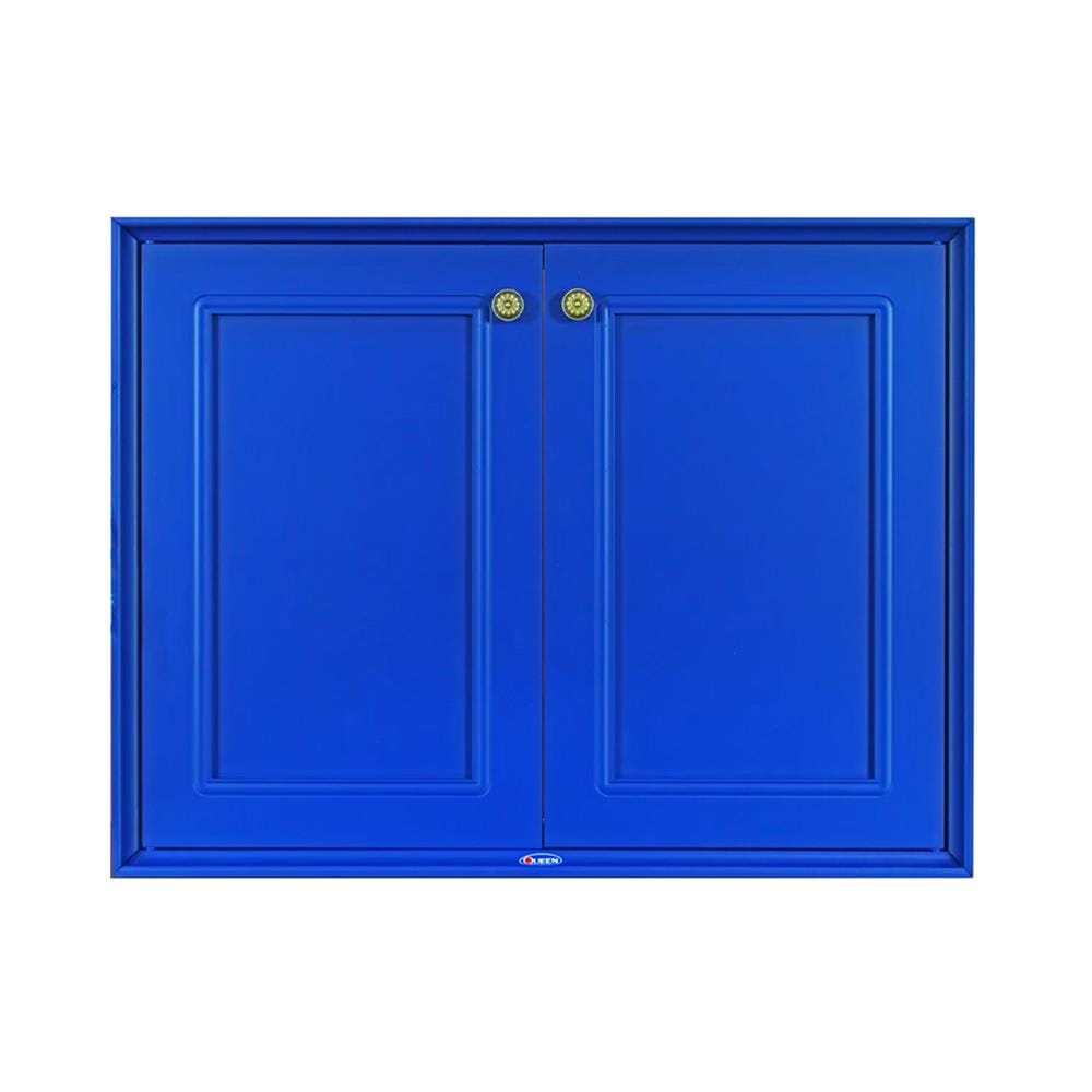หน้าบานคู่ QUEEN GOLD 85x65 ซม. สีน้ำเงิน