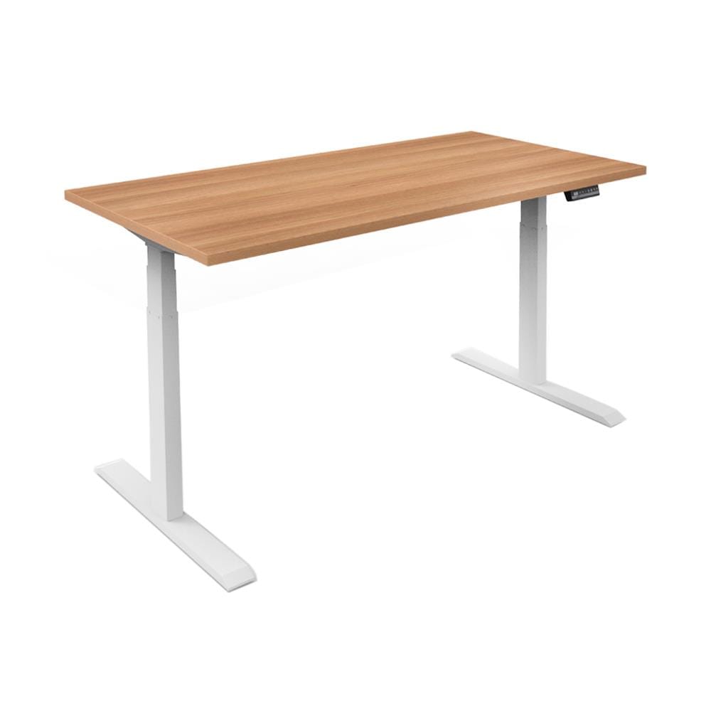 โต๊ะทำงานปรับระดับ ERGOTREND SIT 2 STAND Gen2A 120 ซม. สี CAPUCINO/ขาว