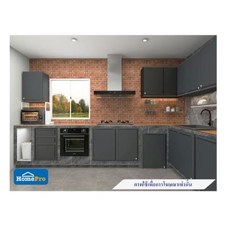หน้าบานคู่ KING CURVE 96x68.8 ซม. สีเทา_2