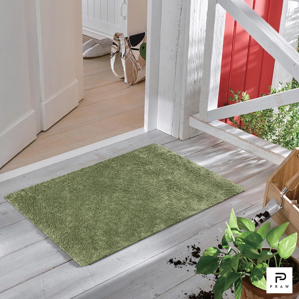 พรม PRAW ENTRANCE 50x75 ซม. สีเขียว/MOSS