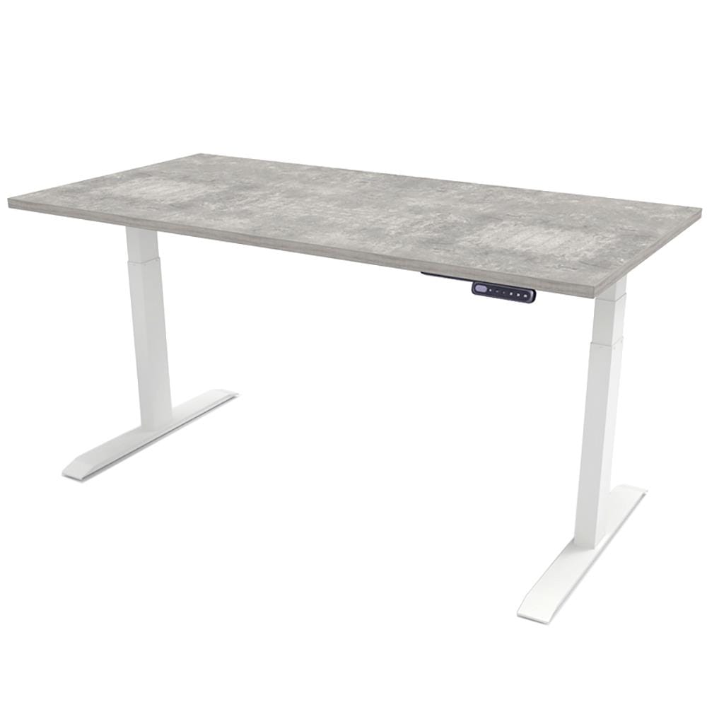 โต๊ะทำงานปรับระดับ ERGOTREND SIT 2 STAND GEN3 180 ซม. สี CONCRETE/ขาว
