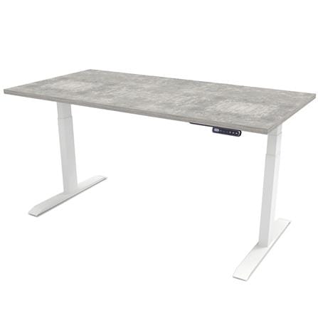 โต๊ะทำงานปรับระดับ ERGOTREND SIT 2 STAND GEN3 180 ซม. สี CONCRETE/ขาว