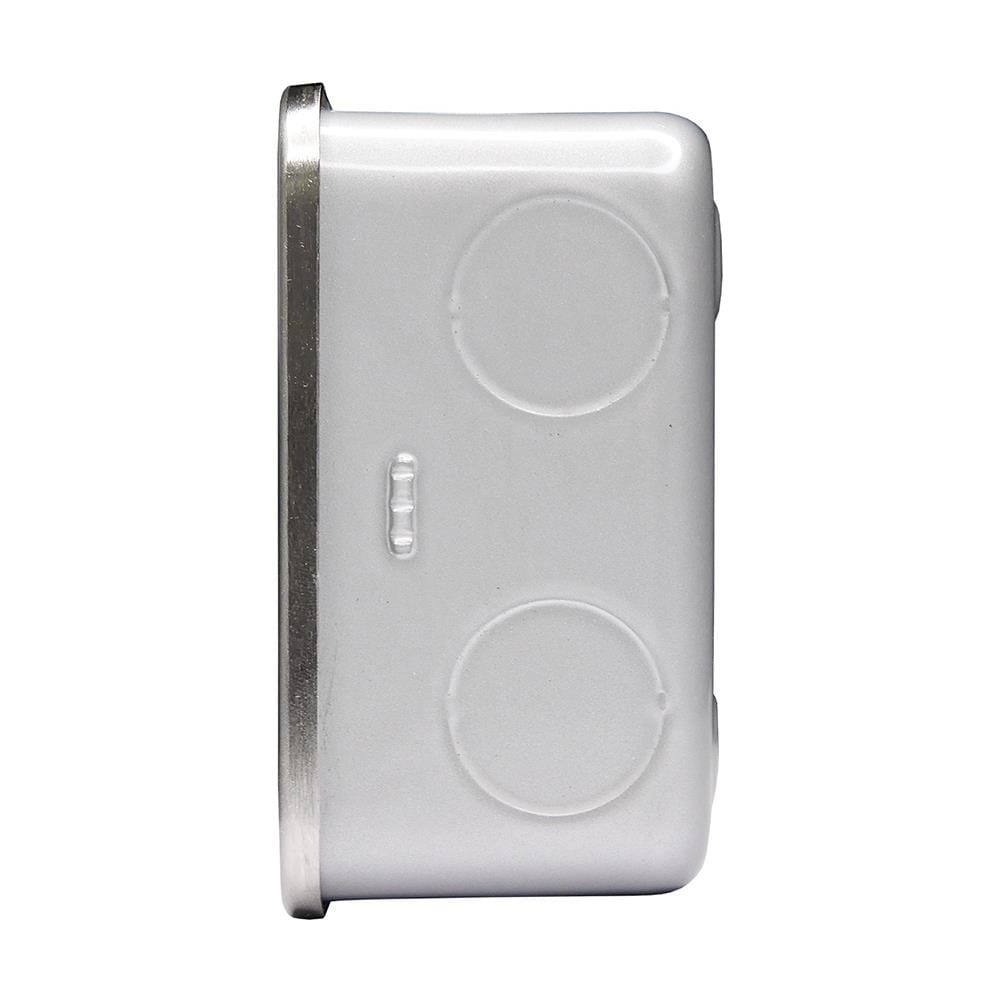 ชุดหน้ากาก 2 ช่อง HACO M1002+HM831 สีเงิน