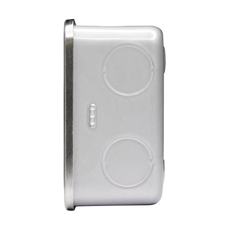 ชุดหน้ากาก 2 ช่อง HACO M1002+HM831 สีเงิน_2