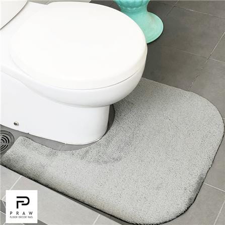 พรมห้องน้ำ PRAW TOILET 62x70 ซม. สีเทา_3