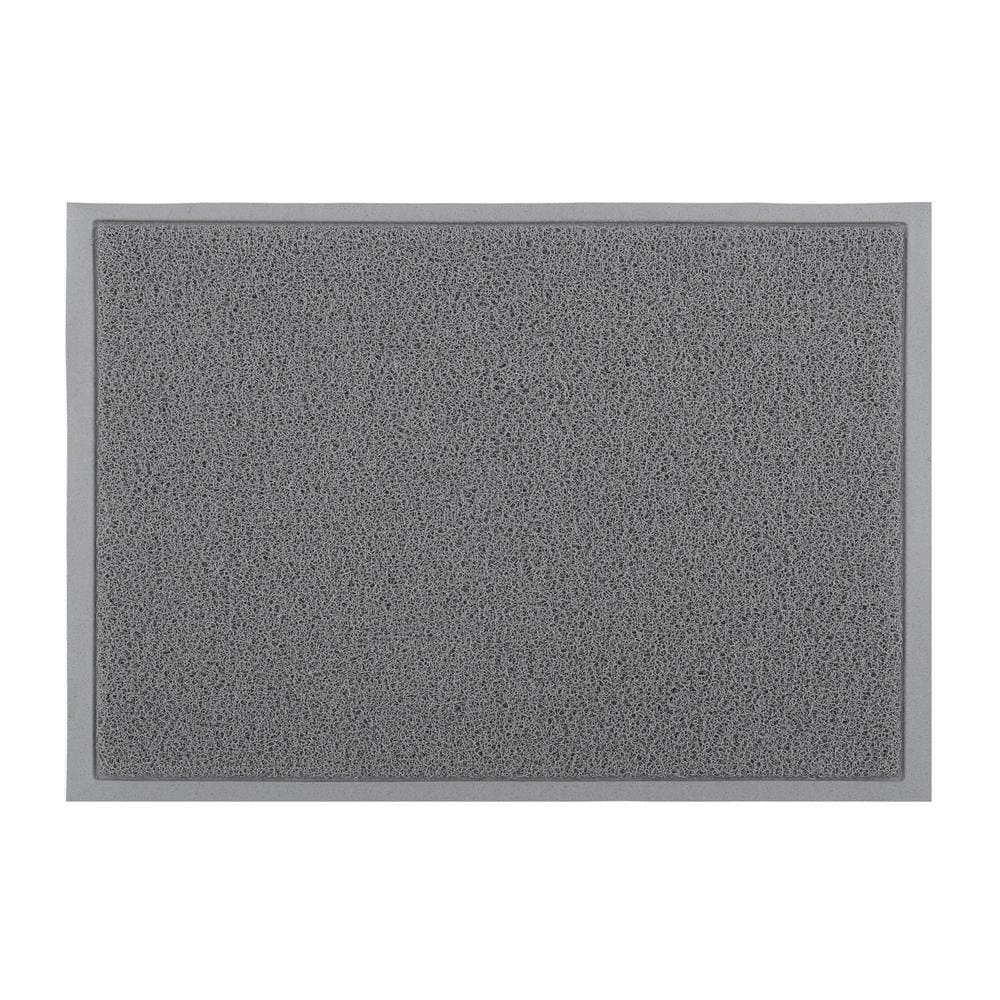 พรมเช็ดเท้าดักฝุ่น HOME LIVING STYLE CLEAN 60x90 ซม. สีเทา