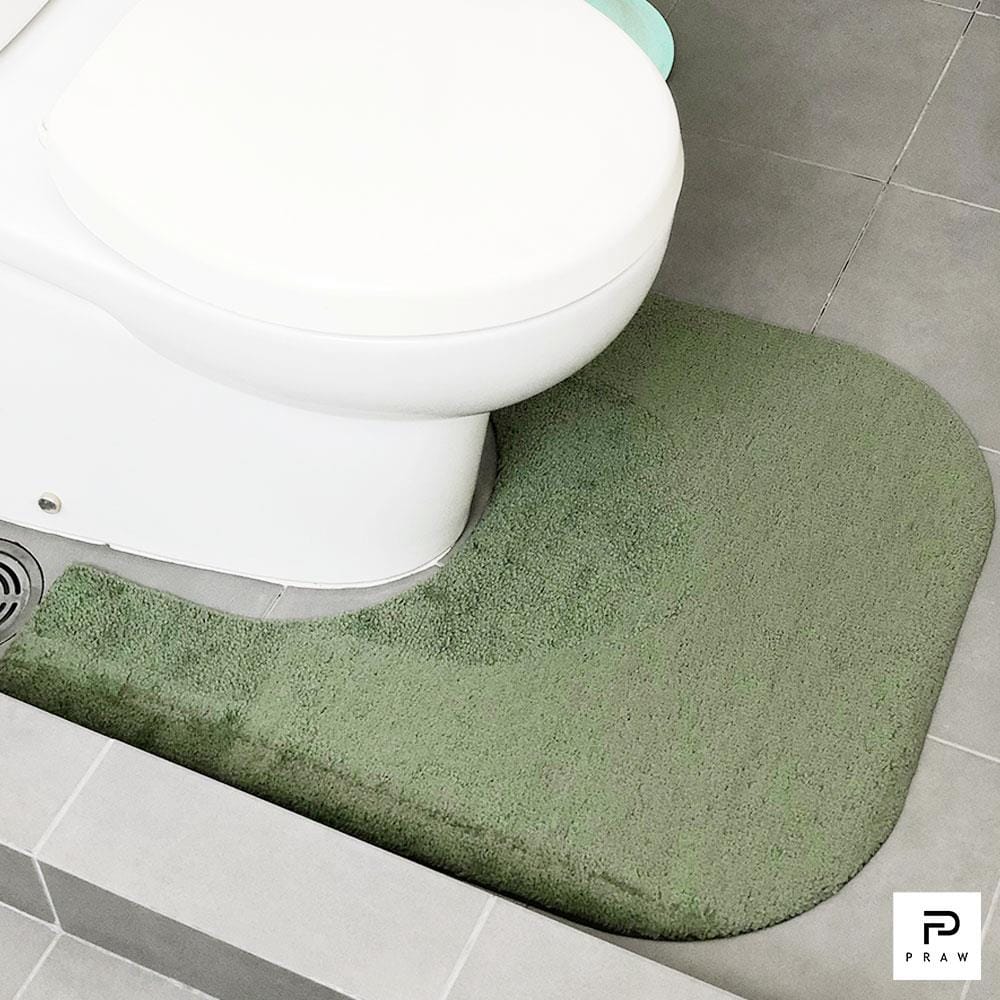 พรมห้องน้ำ PRAW TOILET 62x70 ซม. สีเขียว