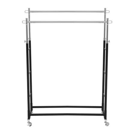 ราวแขวนผ้าบาร์คู่ปรับระดับ100.5x41x184cm สีดำ PLIM_2