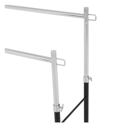 ราวแขวนผ้าบาร์คู่ปรับระดับ100.5x41x184cm สีดำ PLIM_3