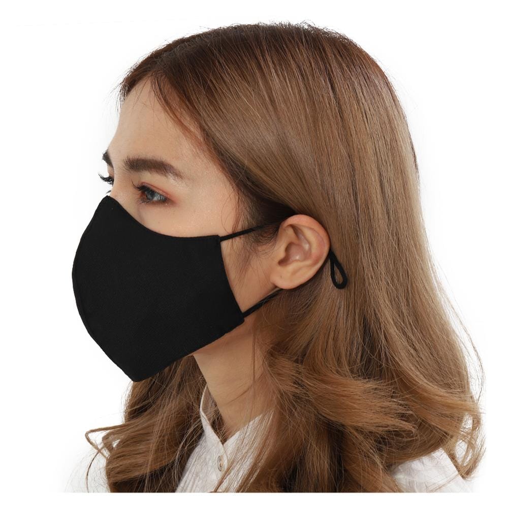 หน้ากากผ้า DEXZON คล้องหู PM 2.5 สีดำ
