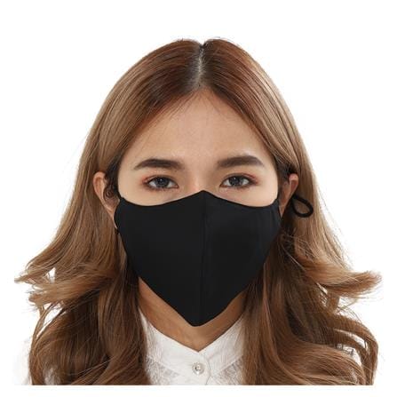 หน้ากากผ้า DEXZON คล้องหู PM 2.5 สีดำ_5