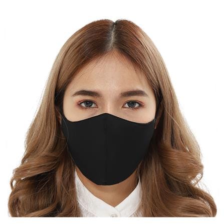 หน้ากากผ้า DEXZON คล้องคอ PM 2.5 สีดำ_4