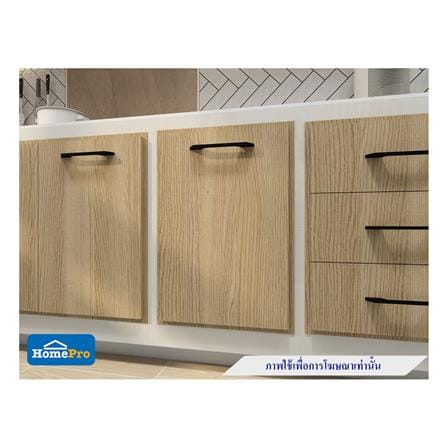 บานซิงค์เดี่ยว PARAZZO ENZO มือจับดำ 40x60 ซม. สีเนเจอรัลโอ๊ค_3