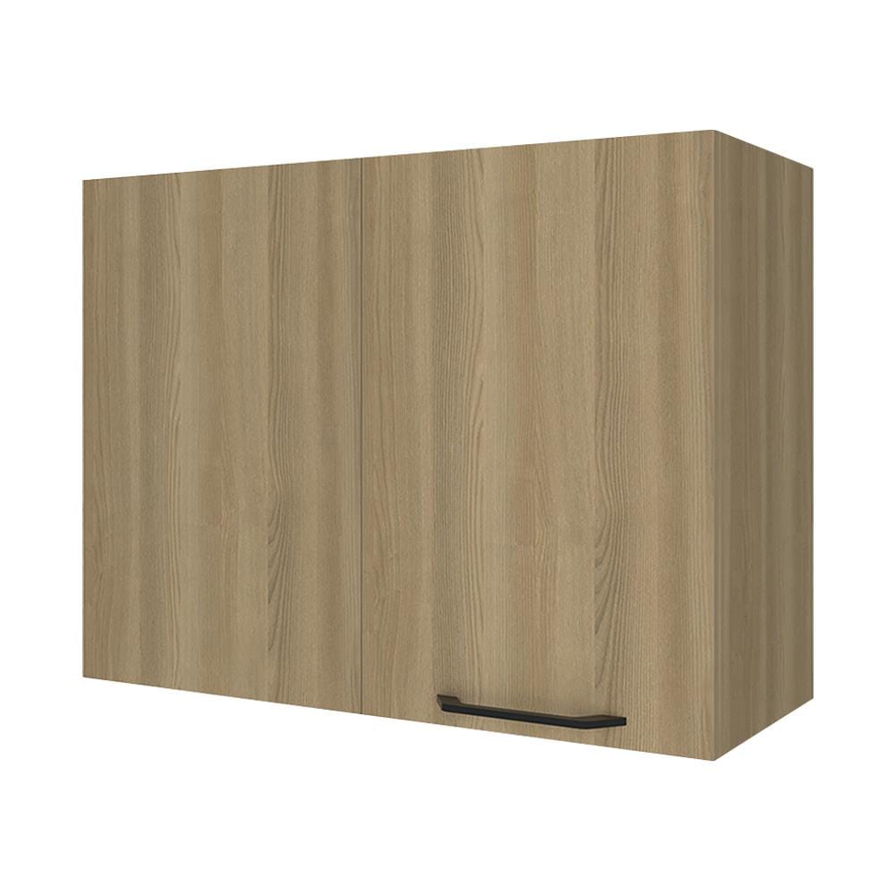 ตู้เข้ามุมซ้าย WPC PARAZZO ENZO มือจับดำ 80x60 ซม. สี เนเจอรัลโอ๊ค