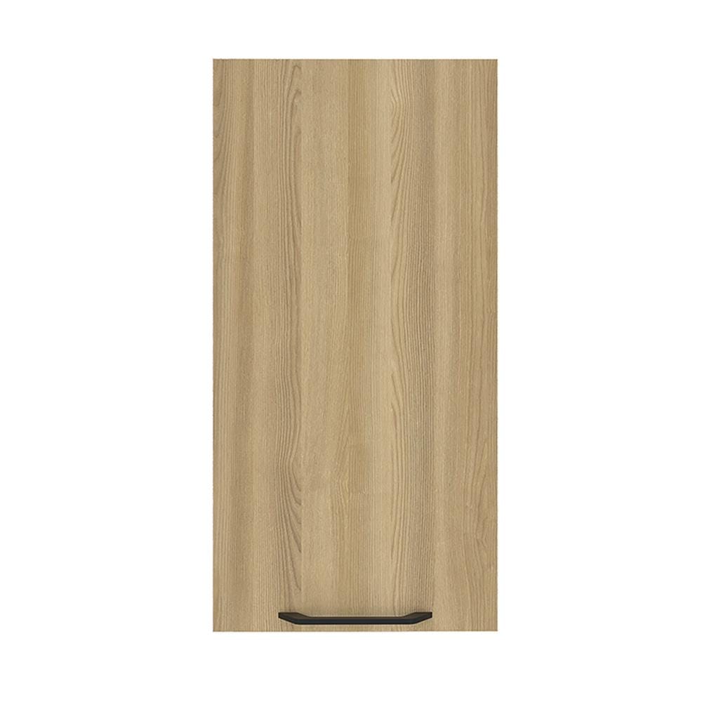 ตู้เดี่ยว WPC PARAZZO ENZO มือจับดำ 40x80 ซม. สีเนเชอรัลโอ๊ก
