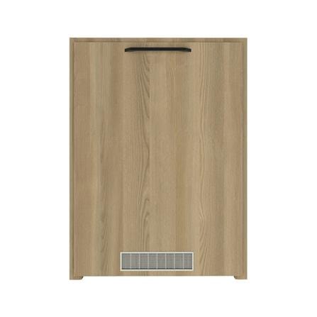 บานถังแก๊ส WPC PARAZZO ENZO มือจับดำ 50x70 ซม. สี เนเจอรัลโอ๊ค